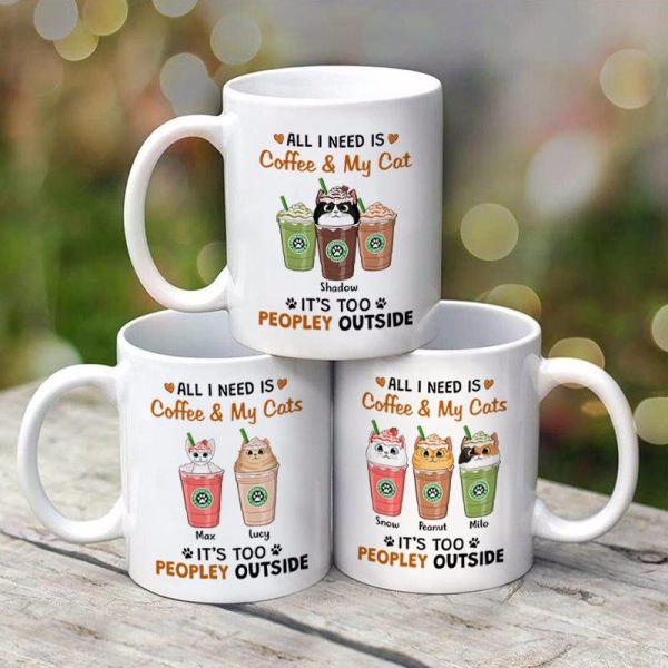 All I Need Coffee And Cats Catpuccino Personalized Mug All I Need Coffee And Cats Catpuccino Personalized Mug
