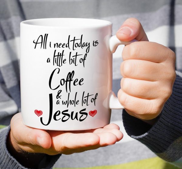 All I Need Is Coffee And Jesus Coffee Mug, Funny Christian Gift for Women Men, Birthday Christmas Faith Gift for Friend Coworker All I Need Is Coffee And Jesus Coffee Mug, Funny Christian Gift for Women Men, Birthday Christmas Faith Gift for Friend Coworker