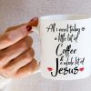 All I Need Is Coffee And Jesus Coffee Mug, Funny Christian Gift for Women Men, Birthday Christmas Faith Gift for Friend Coworker All I Need Is Coffee And Jesus Coffee Mug, Funny Christian Gift for Women Men, Birthday Christmas Faith Gift for Friend Coworker