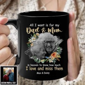All I Want Is For My Dad & Mom Memorial Mug