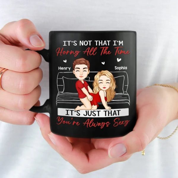 All My Naughty Thoughts Involve Me & You - Couple Personalized Custom Black Mug - Gift For Husband Wife, Anniversary All My Naughty Thoughts Involve Me & You - Couple Personalized Custom Black Mug - Gift For Husband Wife, Anniversary
