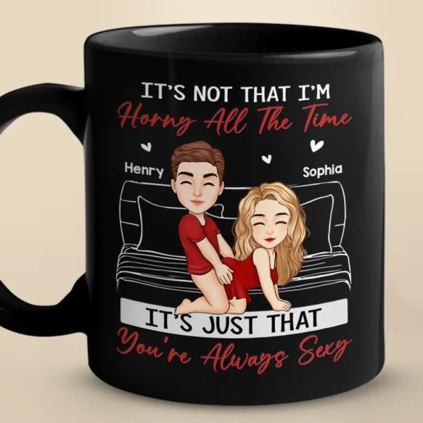All My Naughty Thoughts Involve Me & You - Couple Personalized Custom Black Mug - Gift For Husband Wife, Anniversary All My Naughty Thoughts Involve Me & You - Couple Personalized Custom Black Mug - Gift For Husband Wife, Anniversary