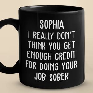 All Smiles With My Work Buddies - Coworker Personalized Custom Black Mug - Gift For Coworkers, Work Friends, Colleagues