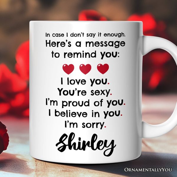 All The Things to Say Heartful Message Personalized Mug, Romantic Sincere Gift For Husband or Wife With Custom Name All The Things to Say Heartful Message Personalized Mug, Romantic Sincere Gift For Husband or Wife With Custom Name