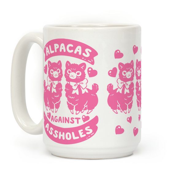Alpacas Against Assholes Coffee Mug Alpacas Against Assholes Coffee Mug