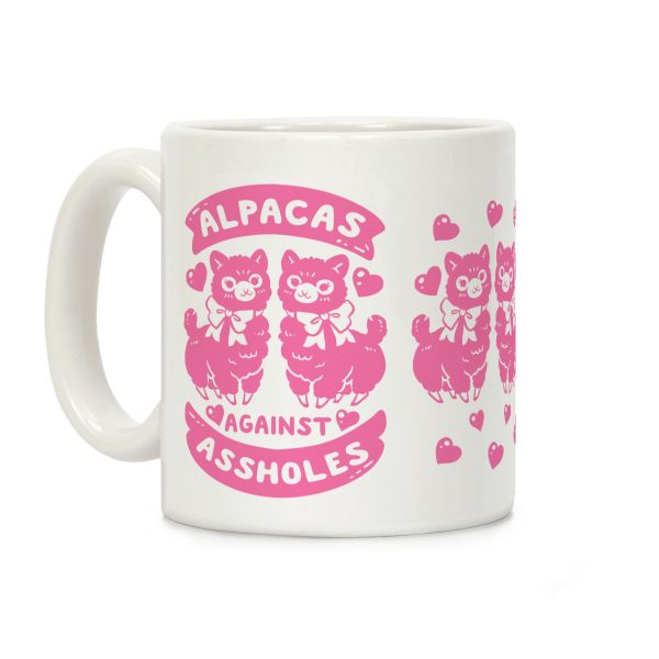 Alpacas Against Assholes Coffee Mug Alpacas Against Assholes Coffee Mug