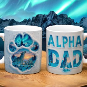 Alpha Wolf Dad Mug Personalized Gifts For Dad 01QHDT130525