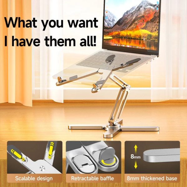 Aluminum Heat Dissipation Rotatable Laptop Stand
