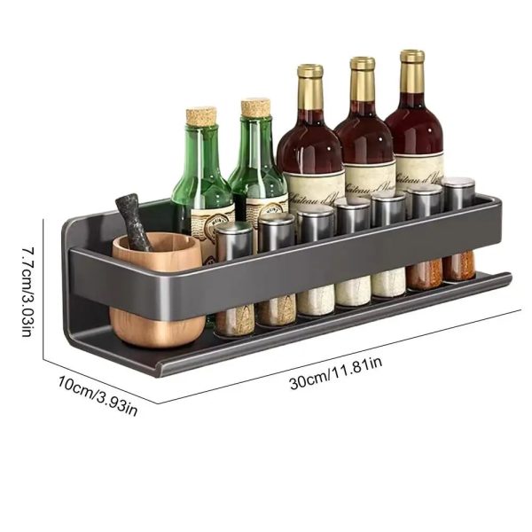 Aluminum Wall-Mounted Spices Rack Aluminum Wall-Mounted Spices Rack