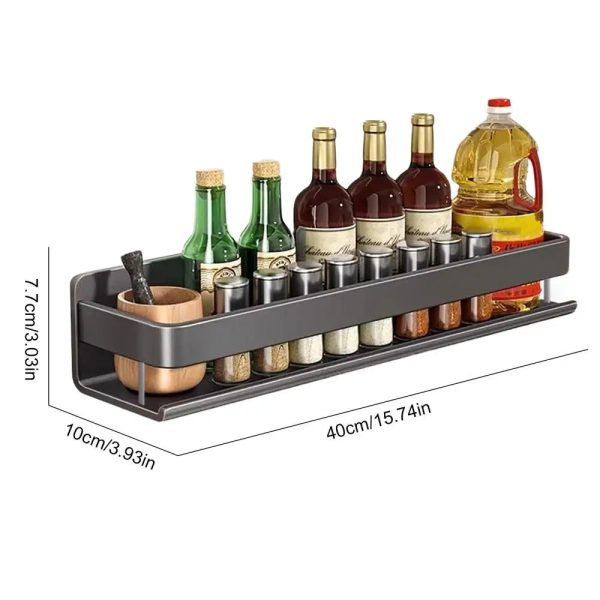 Aluminum Wall-Mounted Spices Rack Aluminum Wall-Mounted Spices Rack