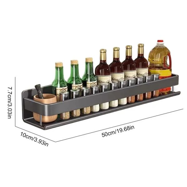 Aluminum Wall-Mounted Spices Rack Aluminum Wall-Mounted Spices Rack