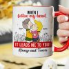 Always And Forever Peanut Couple - Personalized Accent Coffee Mug - Gift For Couple, Husband Wife | GR9 NH96
