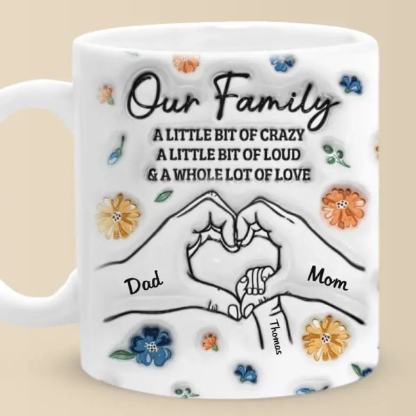 Always, Forever And No Matter What - Family Personalized Custom 3D Inflated Effect Printed Mug - Gift For Family Members Always, Forever And No Matter What - Family Personalized Custom 3D Inflated Effect Printed Mug - Gift For Family Members
