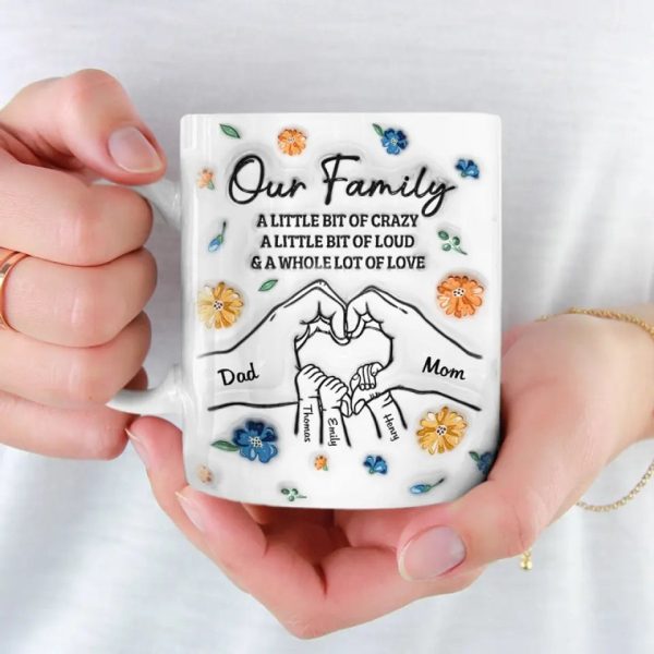 Always, Forever And No Matter What - Family Personalized Custom 3D Inflated Effect Printed Mug - Gift For Family Members Always, Forever And No Matter What - Family Personalized Custom 3D Inflated Effect Printed Mug - Gift For Family Members