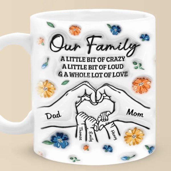 Always, Forever And No Matter What - Family Personalized Custom 3D Inflated Effect Printed Mug - Gift For Family Members Always, Forever And No Matter What - Family Personalized Custom 3D Inflated Effect Printed Mug - Gift For Family Members