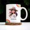 Always Here To Remind You Of Your Strength, Girl With Rose - Personalized Custom Coffee Mug - COL071_MG Always Here To Remind You Of Your Strength, Girl With Rose - Personalized Custom Coffee Mug - COL071_MG