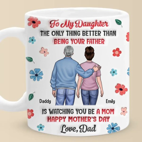 Always My Little Girl - Family Personalized Custom 3D Inflated Effect Printed Mug - Mother's Day, Gift For Dad, Daughter