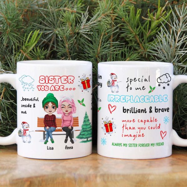 Always My Sister Forever My Friend- Personalized Coffee Mug- Gift For Sister- Christmas Gift Always My Sister Forever My Friend- Personalized Coffee Mug- Gift For Sister- Christmas Gift