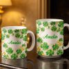 Amelia Shamrocks And Coins - Personalized Custom Coffee Mug - FAM801_MG Amelia Shamrocks And Coins - Personalized Custom Coffee Mug - FAM801_MG