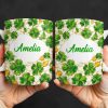 Amelia Shamrocks And Coins - Personalized Custom Coffee Mug - FAM801_MG Amelia Shamrocks And Coins - Personalized Custom Coffee Mug - FAM801_MG