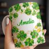 Amelia Shamrocks And Coins - Personalized Custom Coffee Mug - FAM801_MG Amelia Shamrocks And Coins - Personalized Custom Coffee Mug - FAM801_MG