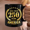America 250 Years America 250th Anniversary Black Mug HA75 897420 America 250 Years America 250th Anniversary Black Mug HA75 897420