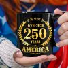 America 250 Years America 250th Anniversary Black Mug HA75 897420 America 250 Years America 250th Anniversary Black Mug HA75 897420