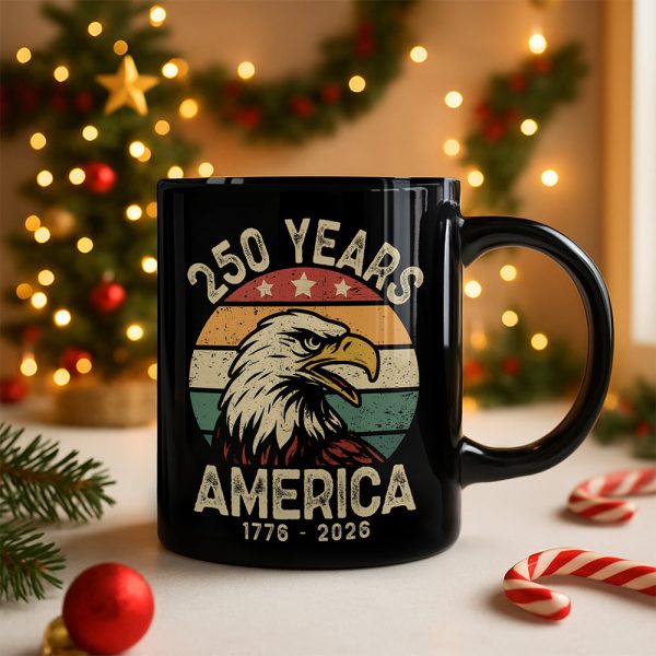 America 250 Years Black Mug TH10 894617 America 250 Years Black Mug TH10 894617