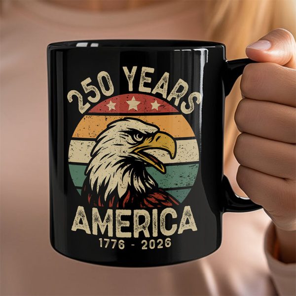 America 250 Years Black Mug TH10 894617 America 250 Years Black Mug TH10 894617