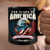 America 250 Years Eagle Independence Day Patriotic Black Mug LM32 895257 America 250 Years Eagle Independence Day Patriotic Black Mug LM32 895257