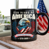 America 250 Years Eagle Independence Day Patriotic Black Mug LM32 895257 America 250 Years Eagle Independence Day Patriotic Black Mug LM32 895257