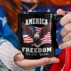 America 250 Years of Freedom Patriotic Eagle Flag Black Mug HA75 897336 America 250 Years of Freedom Patriotic Eagle Flag Black Mug HA75 897336