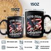 America 250Th Anniversary 1776-2026 Eagle Us Flag Black Mug HA75 898834 America 250Th Anniversary 1776-2026 Eagle Us Flag Black Mug HA75 898834