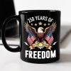 America Eagles 250 Years Of Freedom Black Mug LM32 895211 America Eagles 250 Years Of Freedom Black Mug LM32 895211
