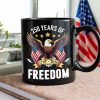 America Eagles 250 Years Of Freedom Black Mug LM32 895211 America Eagles 250 Years Of Freedom Black Mug LM32 895211