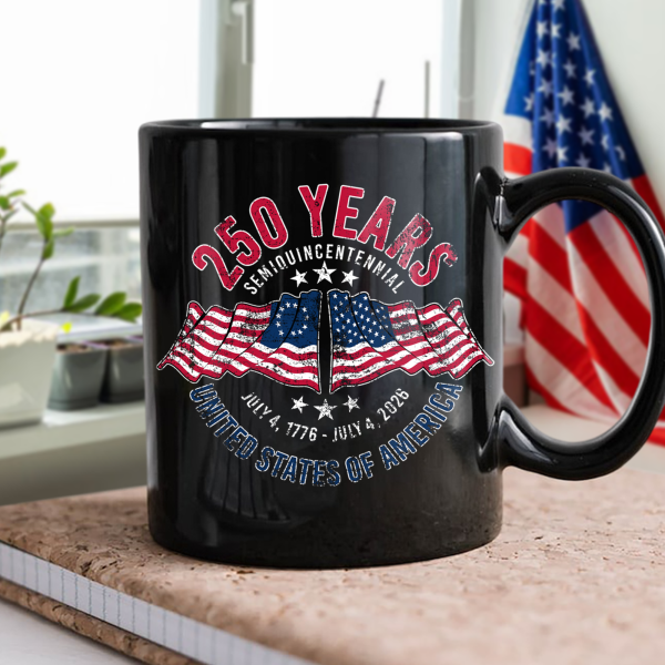 American 250 Years Semiquincentennial Patriotic Gift 2026 Black Mug LM32 895265 American 250 Years Semiquincentennial Patriotic Gift 2026 Black Mug LM32 895265