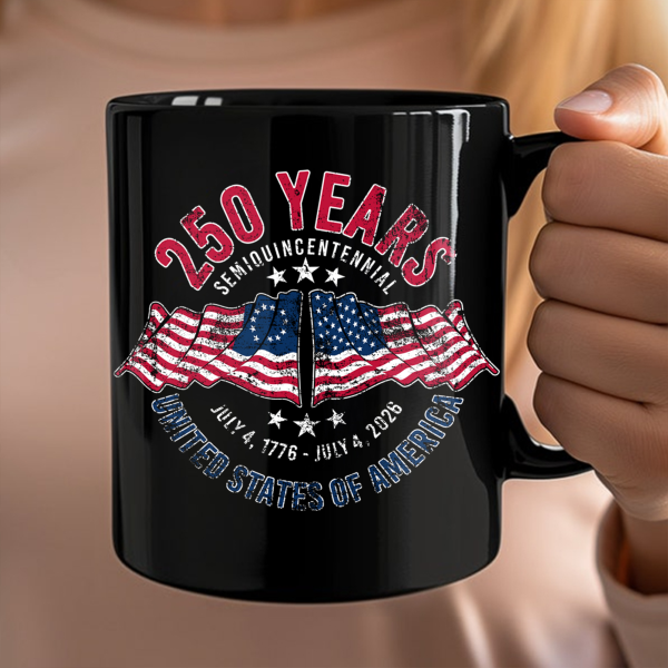 American 250 Years Semiquincentennial Patriotic Gift 2026 Black Mug LM32 895265 American 250 Years Semiquincentennial Patriotic Gift 2026 Black Mug LM32 895265