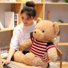 American Sweater Teddy Bear Plush Toy Soft Gift for Kids American Sweater Teddy Bear Plush Toy Soft Gift for Kids