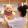 American Sweater Teddy Bear Plush Toy Soft Gift for Kids American Sweater Teddy Bear Plush Toy Soft Gift for Kids