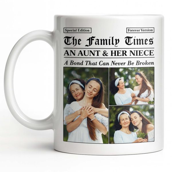 An Aunt & Her Niece, A Bond That Can Never Be Broken - Personalized Custom Coffee Mug - NCE035_MG An Aunt & Her Niece, A Bond That Can Never Be Broken - Personalized Custom Coffee Mug - NCE035_MG