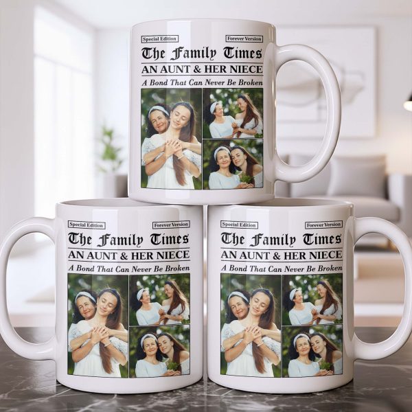 An Aunt & Her Niece, A Bond That Can Never Be Broken - Personalized Custom Coffee Mug - NCE035_MG An Aunt & Her Niece, A Bond That Can Never Be Broken - Personalized Custom Coffee Mug - NCE035_MG