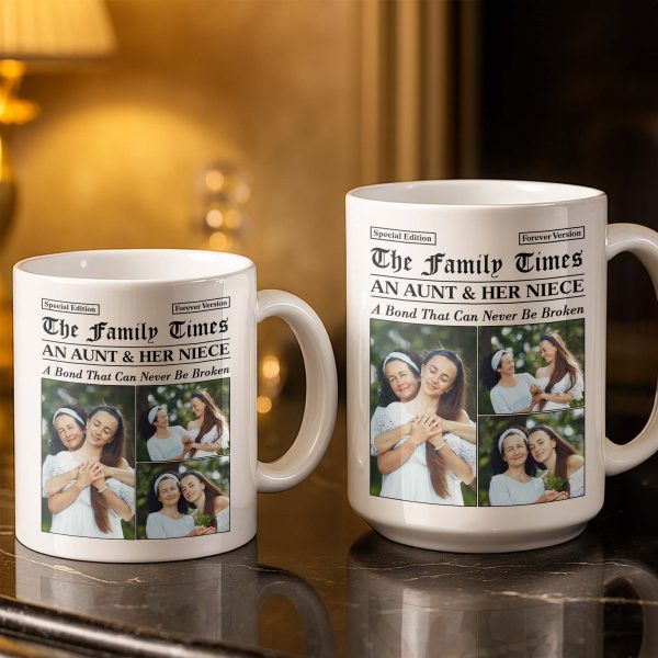 An Aunt & Her Niece, A Bond That Can Never Be Broken - Personalized Custom Coffee Mug - NCE035_MG An Aunt & Her Niece, A Bond That Can Never Be Broken - Personalized Custom Coffee Mug - NCE035_MG