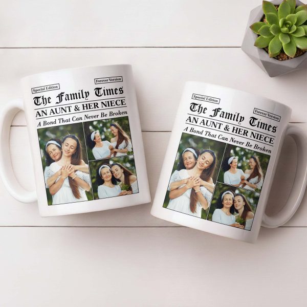 An Aunt & Her Niece, A Bond That Can Never Be Broken - Personalized Custom Coffee Mug - NCE035_MG An Aunt & Her Niece, A Bond That Can Never Be Broken - Personalized Custom Coffee Mug - NCE035_MG