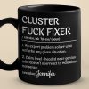 An Expert Problem Solver - Coworker Personalized Custom Black Mug - Christmas Gift For Coworkers, Work Friends, Colleagues