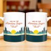 And So The Adventure Begins Featuring Mountains And Sunrise - Personalized Custom Coffee Mug - CPL494_MG And So The Adventure Begins Featuring Mountains And Sunrise - Personalized Custom Coffee Mug - CPL494_MG