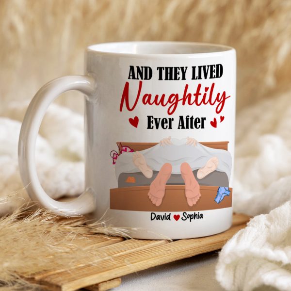 And They Lived Naughtily Ever After, Personalized Coffee Mug, Funny Gift For Couple, Valentine's Gifts