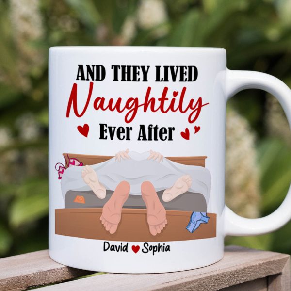 And They Lived Naughtily Ever After, Personalized Coffee Mug, Funny Gift For Couple, Valentine's Gifts