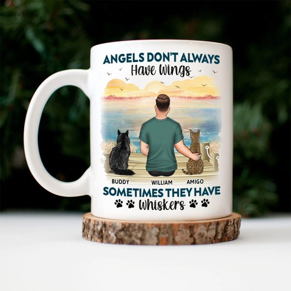 Angels Don't Always Have Wings - Memorial Gift For Cat Lovers, Cat Mom, Cat Dad - Personalized Mug Angels Don't Always Have Wings - Memorial Gift For Cat Lovers, Cat Mom, Cat Dad - Personalized Mug