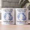 Angels Don't Always Have Wings Cat Toile De Jouy Style - Personalized Mug Angels Don't Always Have Wings Cat Toile De Jouy Style - Personalized Mug