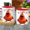 Angry Chicken Funny Mug F-Caw-F White Ceramic Coffee Cup, Perfect Gift for Friends & Coworkers Angry Chicken Funny Mug F-Caw-F White Ceramic Coffee Cup, Perfect Gift for Friends & Coworkers